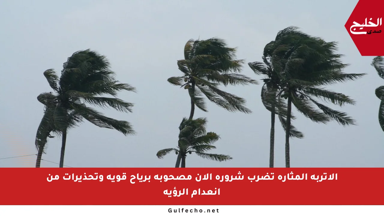 الأتربة المثارة تضرب شرورة الآن مصحوبة برياح قوية وتحذيرات من انعدام الرؤية